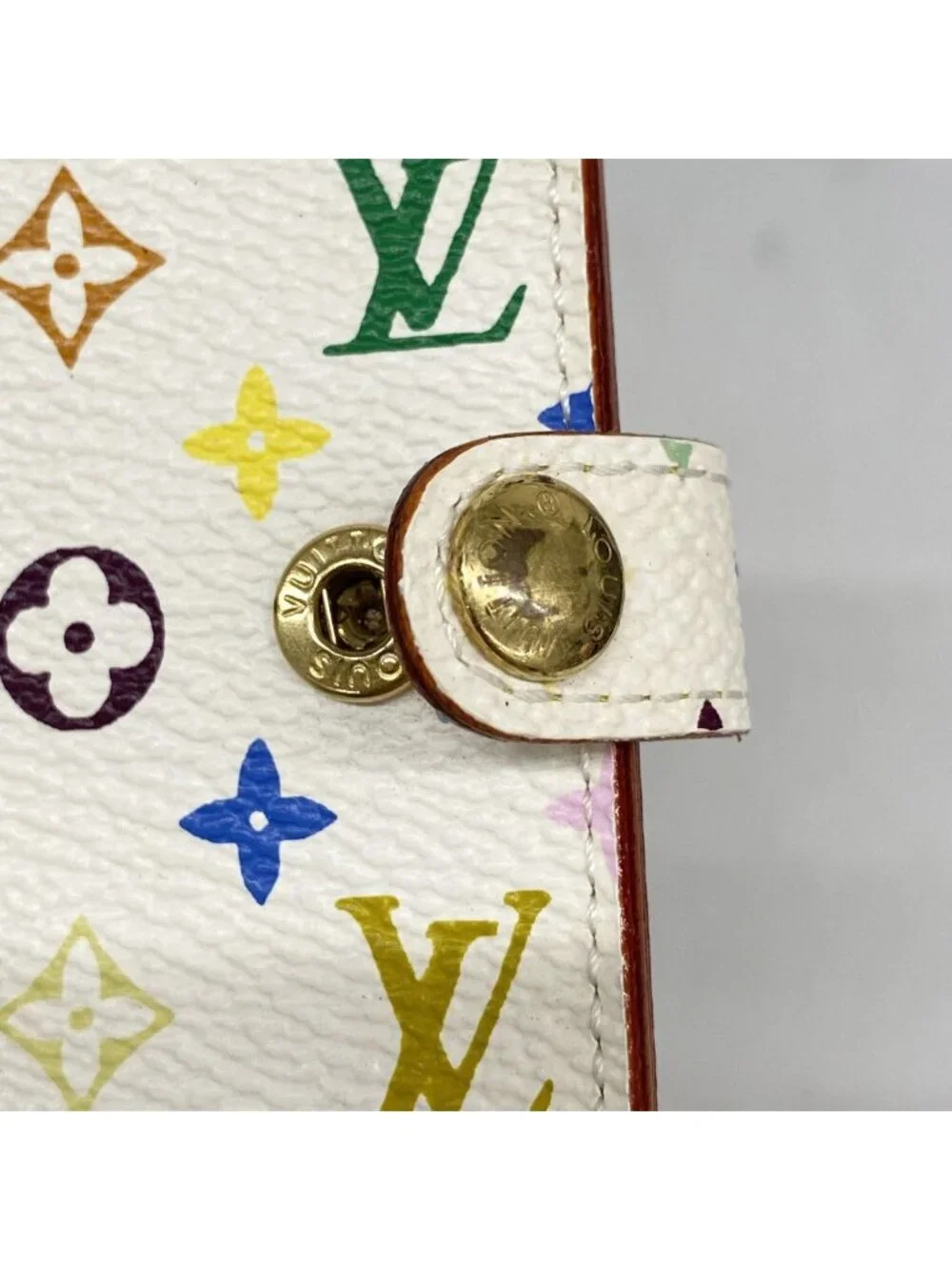 Louis Vuitton Notebook Cover Monogram Multicolor Agenda Mini Blanc